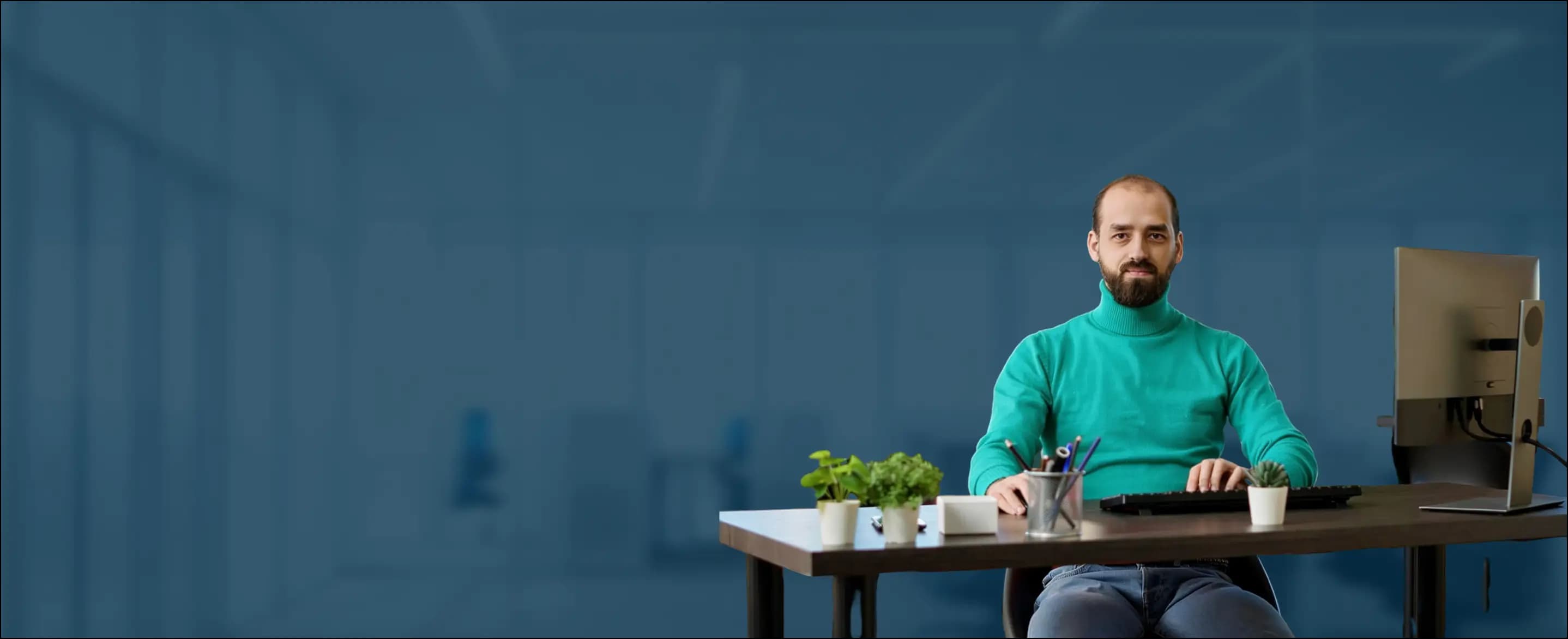 A back-office specialist at work
